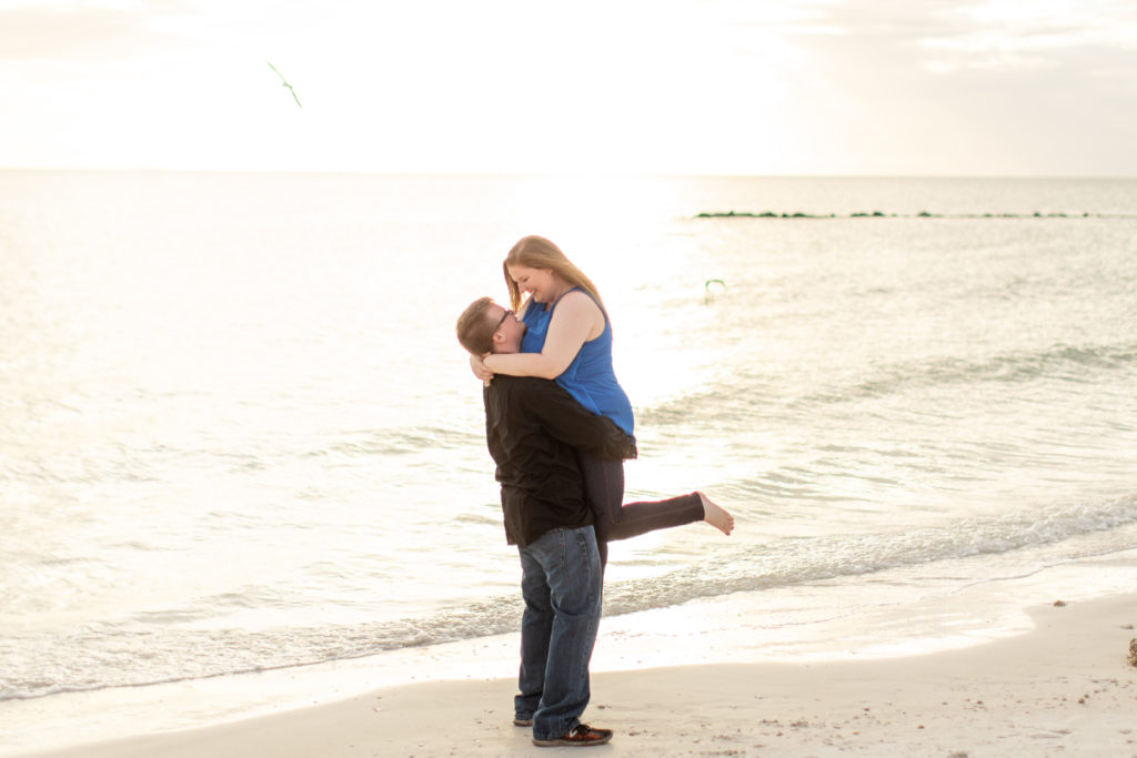 Breanna & Kody Honeymoon Island Sunset Portrait